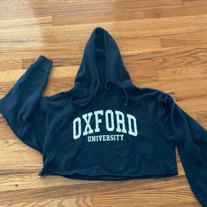 OXFORD University cropped sweater